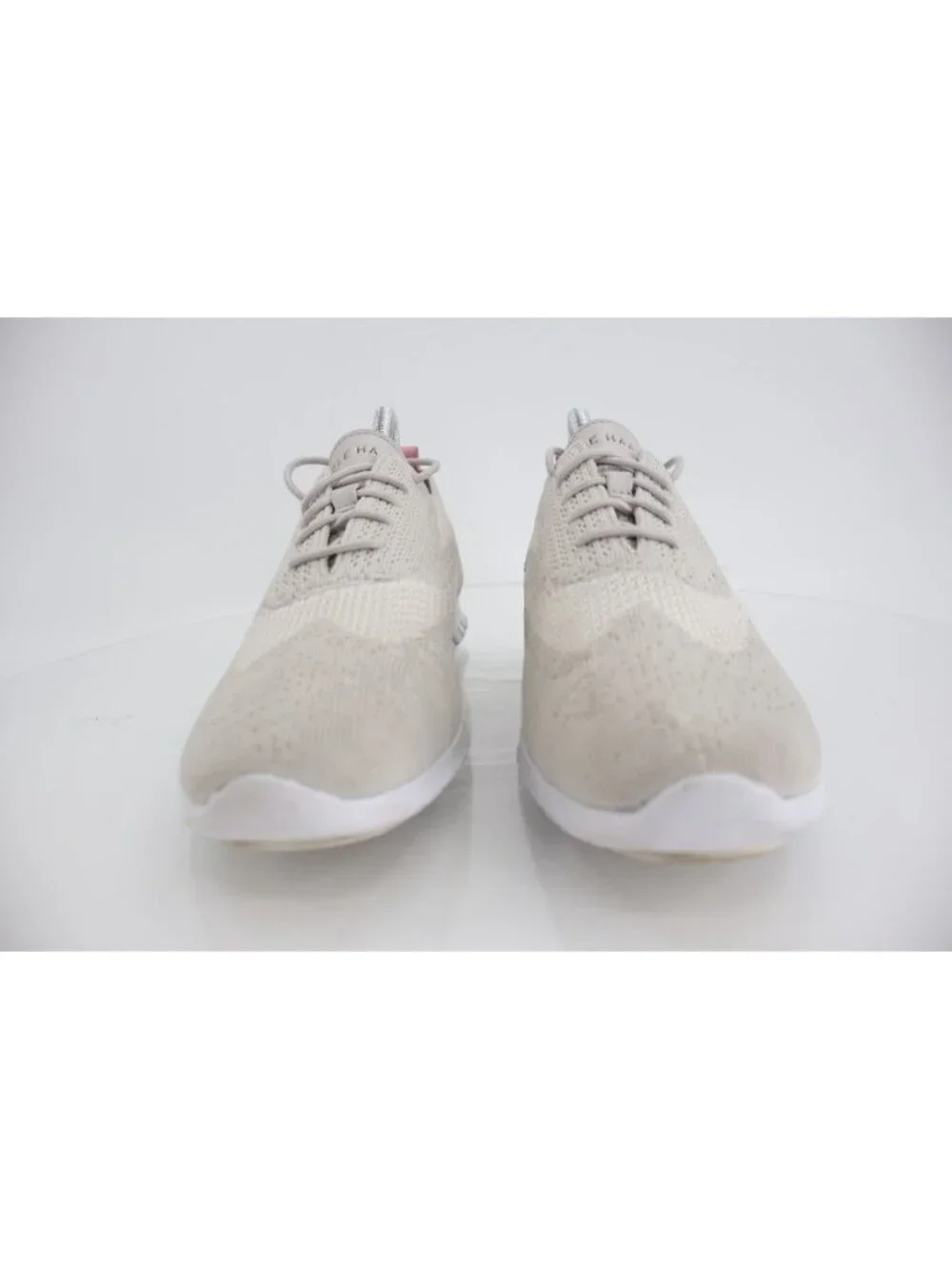 Cole Haan Womens Original Grand Shoes Size 10.5 Gray Stitchlite Knit Wingtip